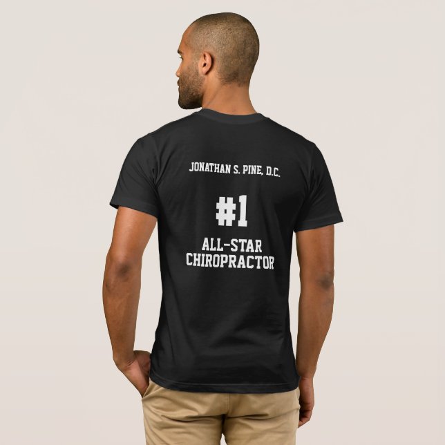 T-shirt personnalisé pour tous les chiropraticiens (Dos entier)