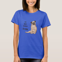 T-shirt personnalisé Pug Meilleur Ami