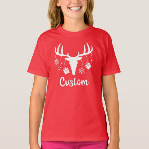 T-shirt personnalisé Reindeer de Noël