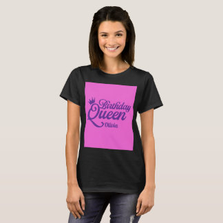 T-Shirt personnalisé Reine d'anniversaire