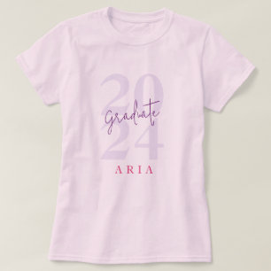 T-shirt Personnalisé Simple Moderne Script 2025 Graduation