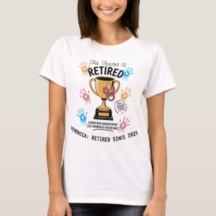 T-shirt Personnalisé Sous Le Nouveau Régime De Retraite