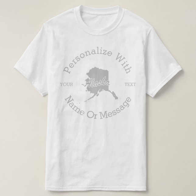 T-shirt PERSONNALISÉ State Of Alaska (Design devant)