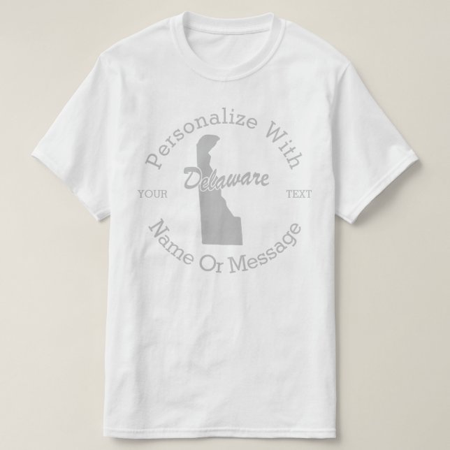 T-shirt PERSONNALISÉ State Of Delaware (Design devant)