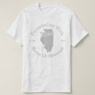 T-shirt PERSONNALISÉ State Of Illinois
