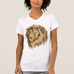 T-shirt personnalisé tête de lion