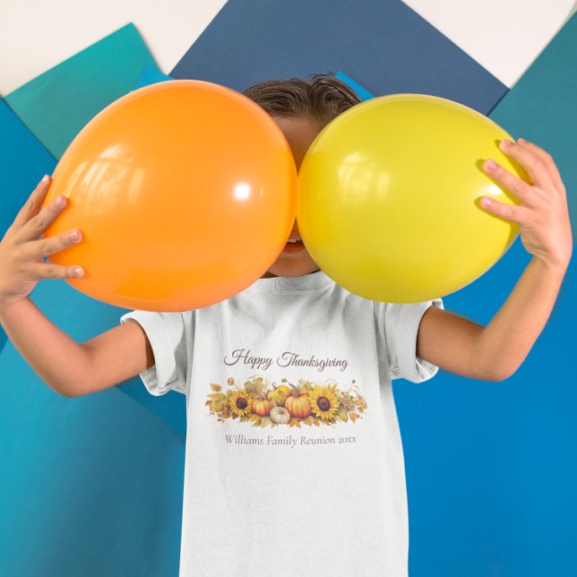 T-shirt Personnalisé Thanksgiving Citrouille Fall Party En (Créateur téléchargé)