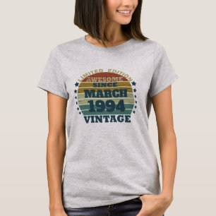 T-shirt Personnalisé Trente vintage 30e anniversaire