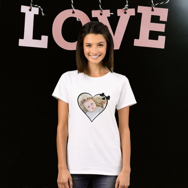 T-shirt Personnalisé Un Coeur Photo D'Une Sorte (Créateur téléchargé)