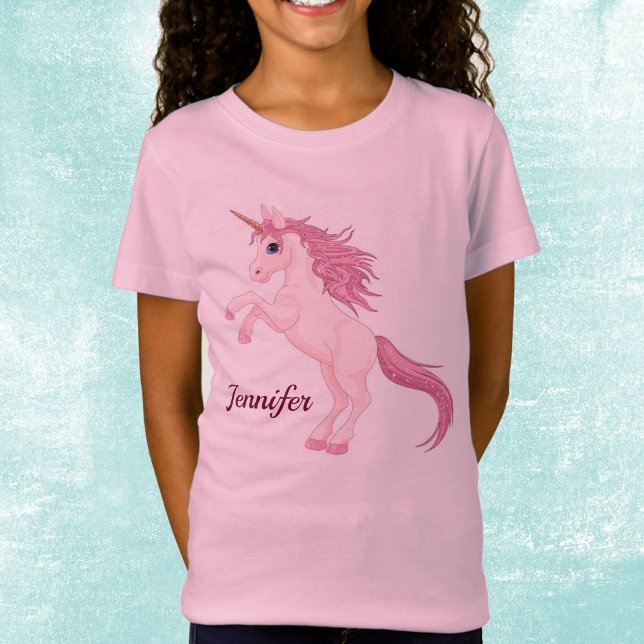 T-shirt Personnalisé Unicorn Girls Personnalisez N (Créateur téléchargé)