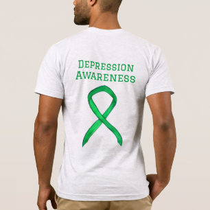 T-shirt personnalisé vert pour la sensibilisation 