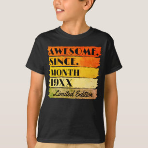 T-shirt Personnalisé Vintage génial depuis l'anniversaire