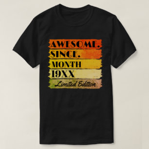 T-shirt Personnalisé Vintage génial depuis l'anniversaire