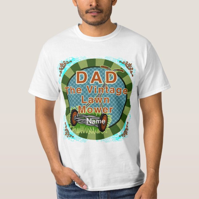 T-shirt personnalisé vintage Lawn Mower (Devant)