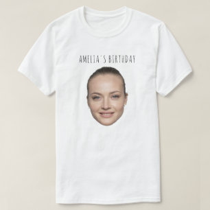 T-shirt Personnalisé Visage Anniversaire Drôle Anniversair