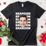 T-shirt Personnalisé Visage Anniversaire Photo Personnalis<br><div class="desc">Photo personnalisée Visage d'anniversaire de la fête personnalisée T-shirt</div>