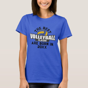 T-shirt Personnalisé Volleyball Naissance Numéro de l'anné