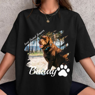 T-shirt personnalisé votre propre nom et photo chien perso