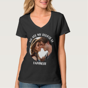 T-shirt Personnalisé Vous êtes ma source de bonheur Photo