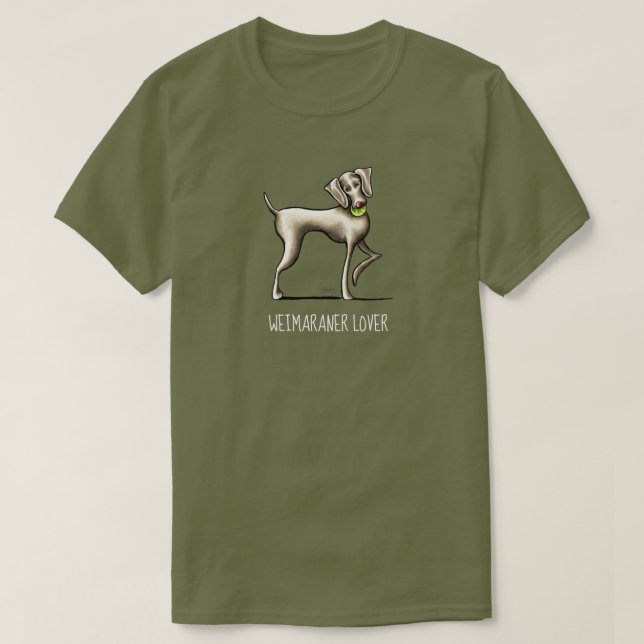 T-shirt personnalisé Weimaraner Lover (Design devant)