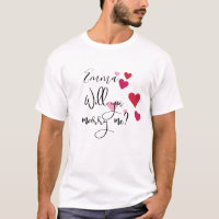 Personnalisé Will You Marry me Hearts Proposition