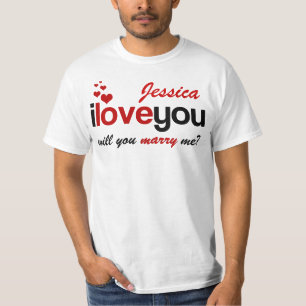 T-shirt Personnalisé Will You Marry Me Shirt