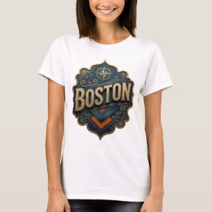 T-shirt personnalisé Witty Gold BOSTON