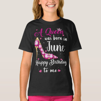 T-shirt Personnalisée Anniversaire Reine Joyeux Anniversai