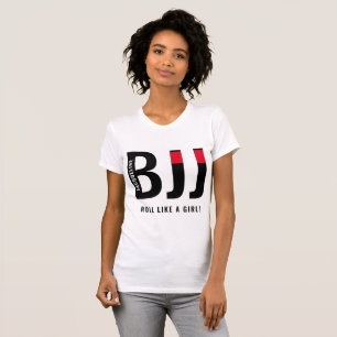 T-shirt Personnalisée BJJ Jiu Jitsu Ceinture noire Femme