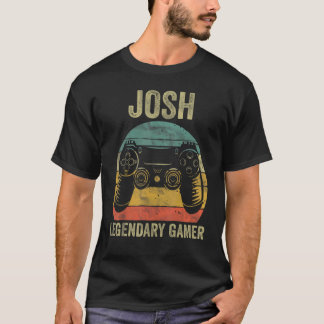 T-shirt Personnalisée Légendaire Gamer Shirt Josh Nom Vidé