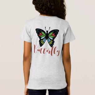 T-Shirt Personnaliser Beau Papillon et ailes colorées
