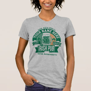 T-shirt Personnaliser ceci   Irish Pub Logo Jour de la Sai