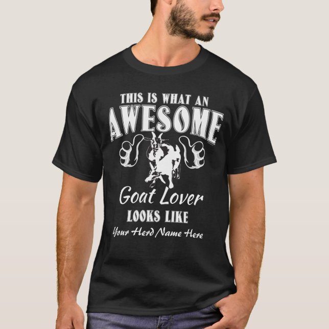 T-shirt PERSONNALISER CETTE magnifique chèvre Lover Pygmy  (Devant)