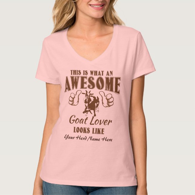 T-shirt PERSONNALISER CETTE magnifique chèvre Lover Pygmy  (Devant)
