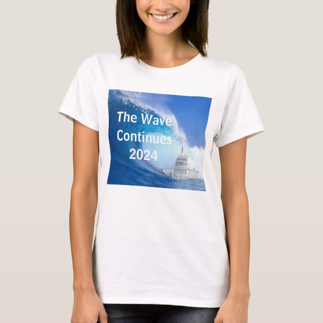 T-shirt Personnaliser de l'élection Blue Wave 2024 (Devant)