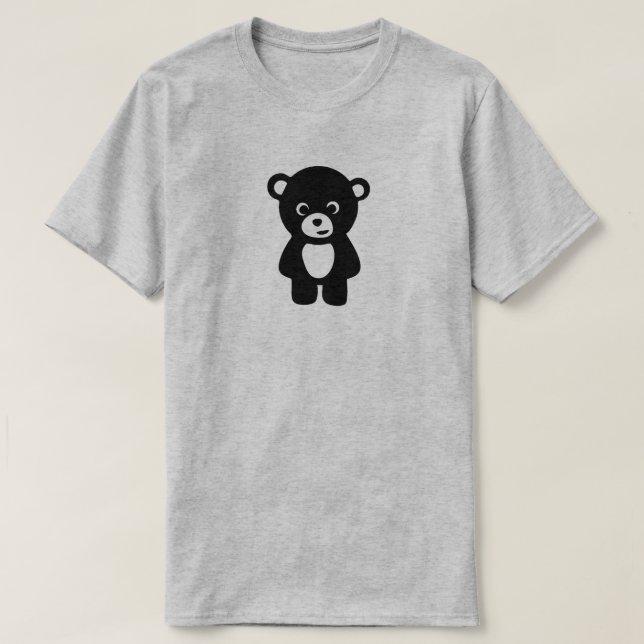T-shirt Personnaliser De L'Ours Triste Avec Votre Propre P (Design devant)