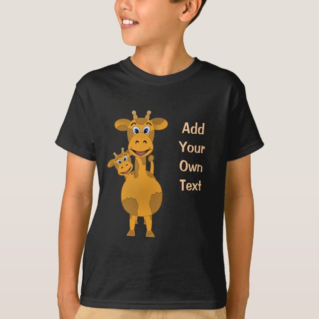 T-shirt Personnaliser des girafes (Devant)