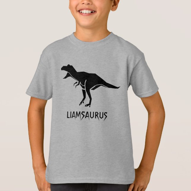 T-shirt Personnaliser Dinosaur Nom Personnaliser (Devant)
