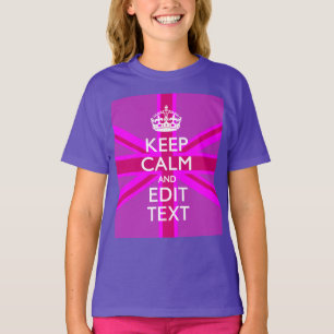 T-shirt Personnaliser du calme Modifier le texte sur l'uni