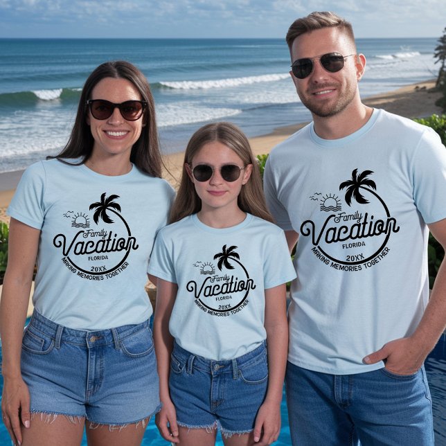 T-shirt Personnaliser Famille Vacation 2025 Famille Groupe (Créateur téléchargé)