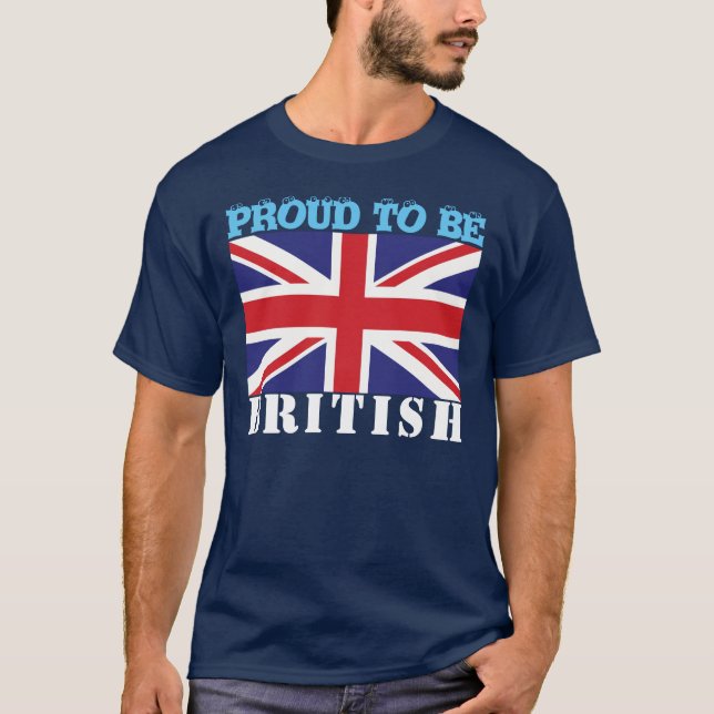 T-shirt Personnaliser Fière d'être (nationalité britanniqu (Devant)