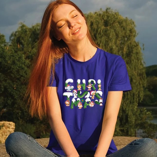 T-shirt Personnaliser Funny Noël Alphabet sauvage Animal s (Créateur téléchargé)