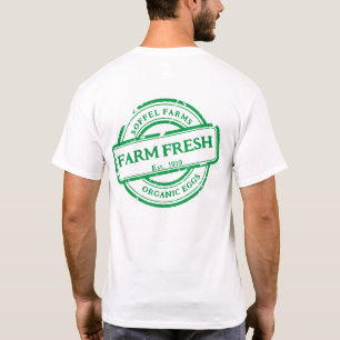 T-shirt Personnaliser Générique Légumes de ferme oeufs Pro