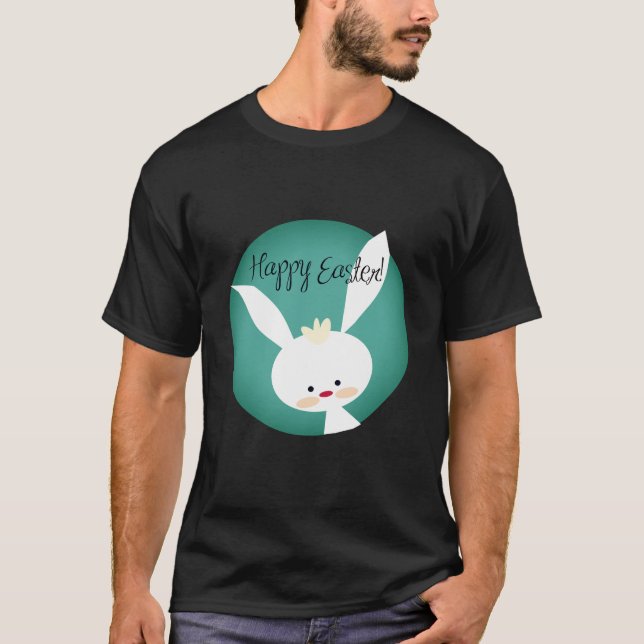 T-shirt Personnaliser HAPPY EASTER Bunny HAPPY Aesthétique (Devant)