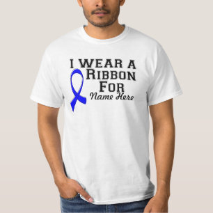 T-shirt Personnaliser je porte un ruban bleu