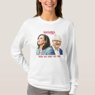 T-shirt Personnaliser Kamala Harris Tim Walz 2024