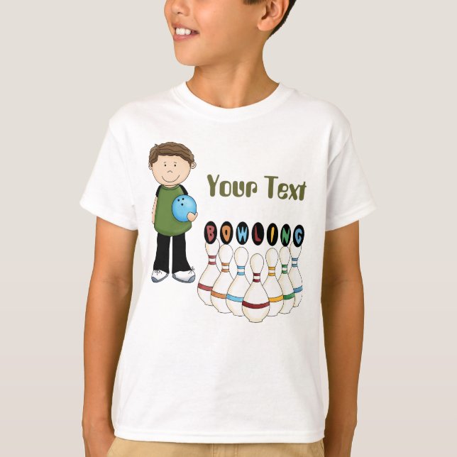 T-shirt Personnaliser la chemise Bowling (Devant)
