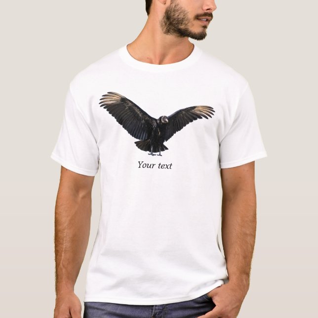 T-shirt Personnaliser la photographie du vautour noir amér (Devant)