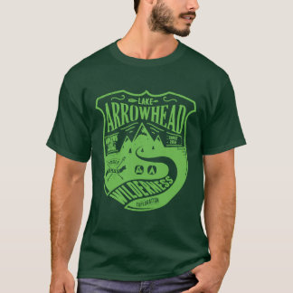 T-shirt Personnaliser Lac Arrowhead Camping Sauvage Vert