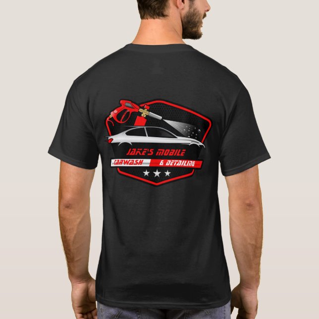 T-shirt Personnaliser Lave-auto mobile Détail Entreprise T (Dos)